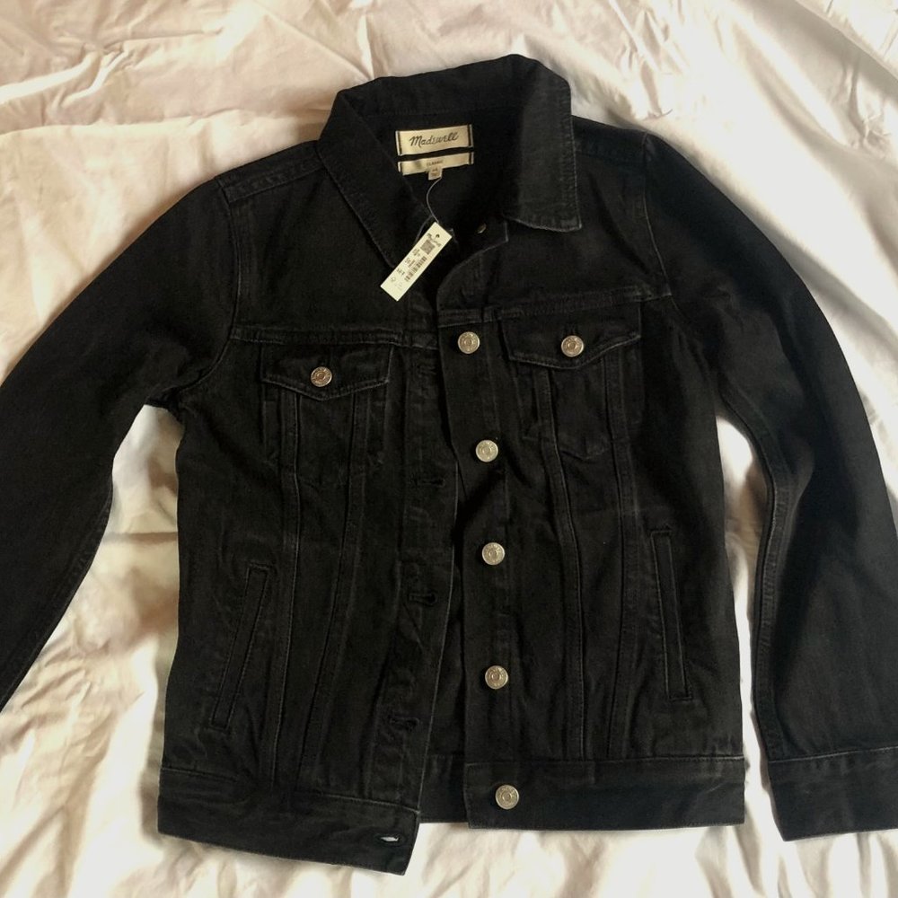 NEW Madewell The Jean Jacket in Lunar Wash XS